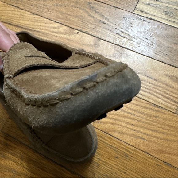 TOD’S Brown Suede Leather Loafers Driving Moccasin Size 39.5 - Picture 3 of 10